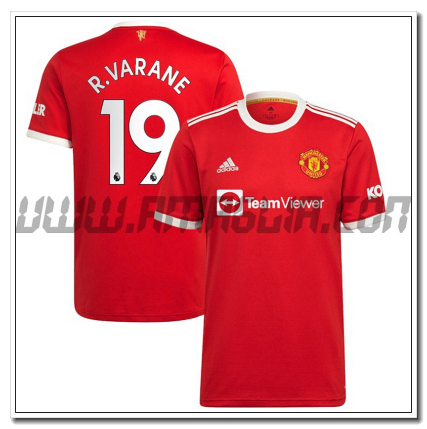 Prima Maglia R.Varane 19 Manchester United 2021 2022
