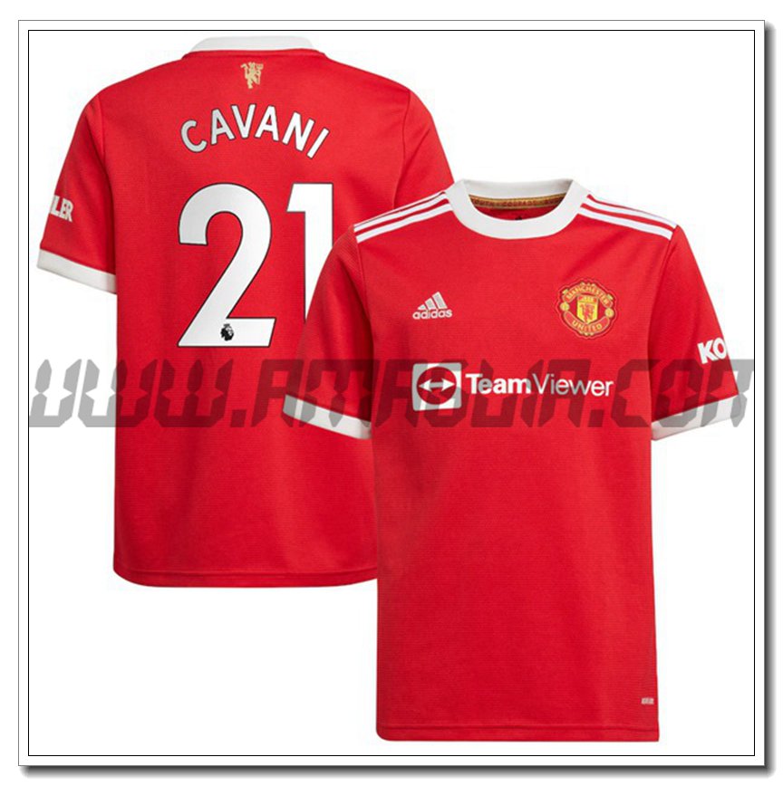 Prima Maglia Cavani 21 Manchester United 2021 2022
