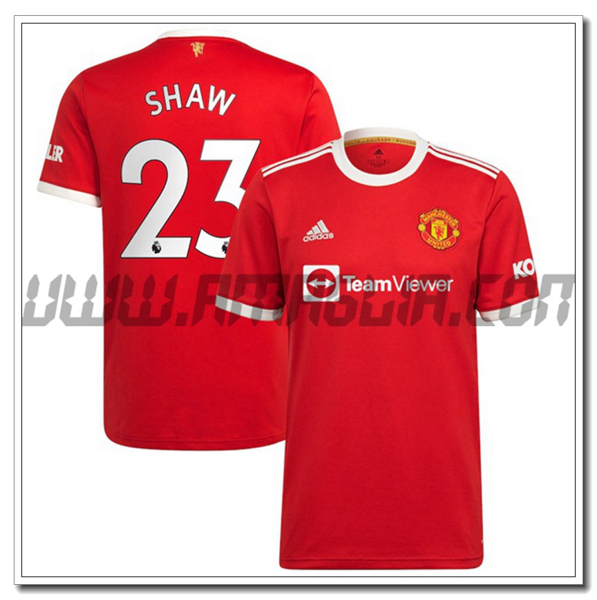 Prima Maglia Shaw 23 Manchester United 2021 2022