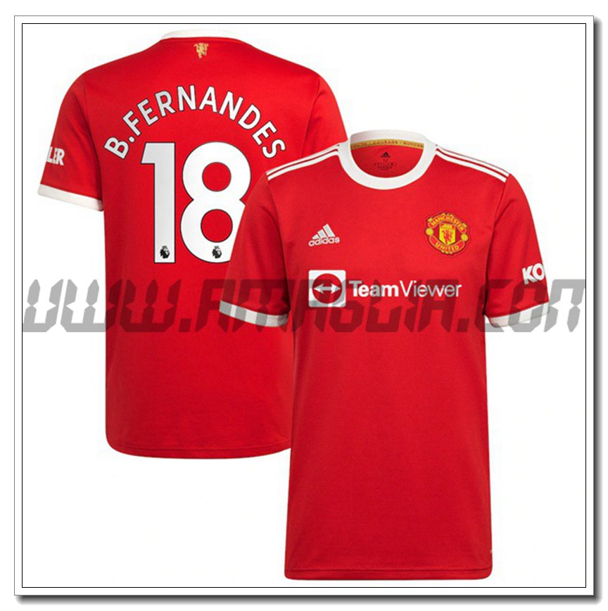 Prima Maglia B.Fernandes 18 Manchester United 2021 2022