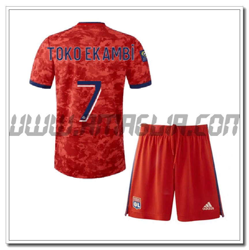 Kit Maglia TOKO EKAMBI 7 Lyon OL Bambino Seconda 2021 2022