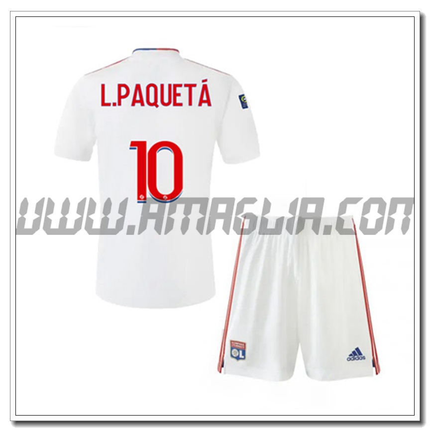 Kit Maglia L.PAQUEYA 10 Lyon OL Bambino Prima 2021 2022