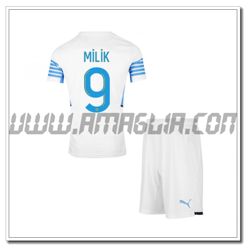 Kit Maglia MILIK 9 Marsiglia OM Bambino Terza 2021 2022