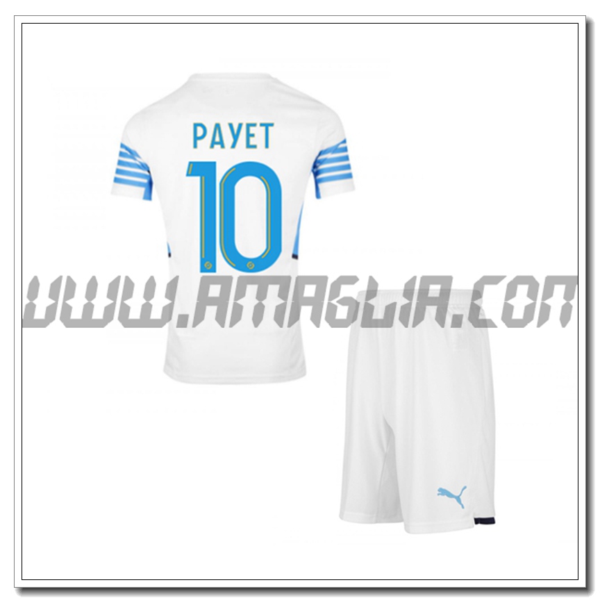Kit Maglia PAYET 10 Marsiglia OM Bambino Terza 2021 2022