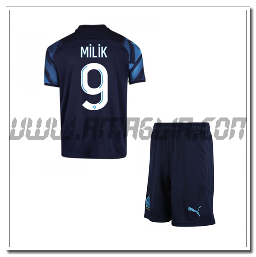 Kit Maglia MILIK 9 Marsiglia OM Bambino Seconda 2021 2022