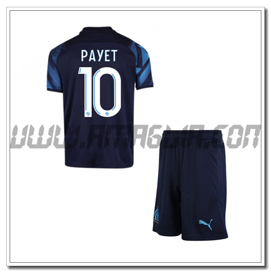 Kit Maglia PAYET 10 Marsiglia OM Bambino Seconda 2021 2022