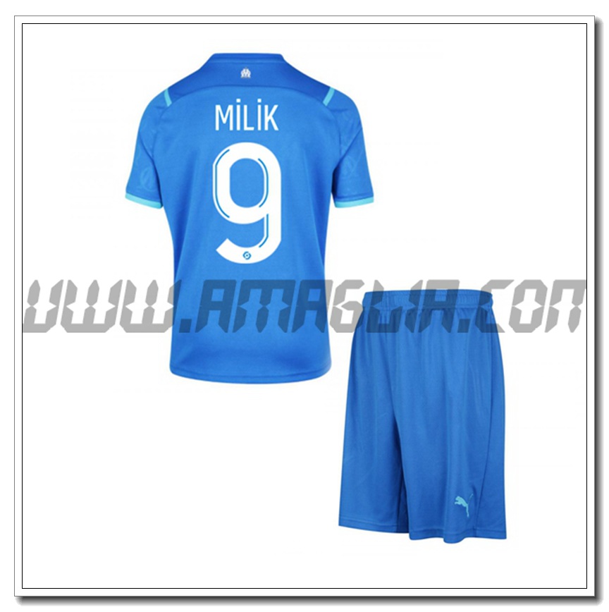Kit Maglia MILIK 9 Marsiglia OM Bambino Prima 2021 2022