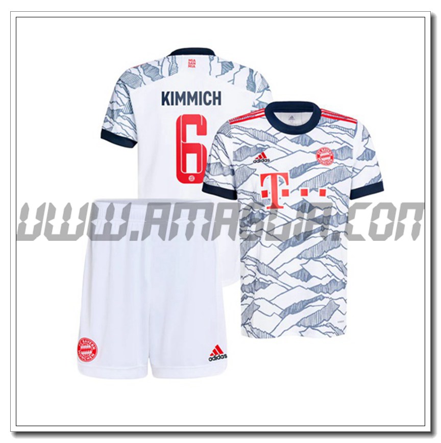 Kit Maglia Kimmich 6 Bayern Monaco Bambino Terza 2021 2022