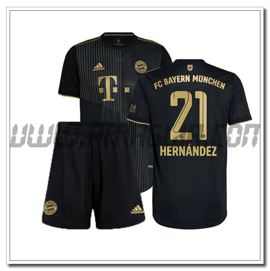 Kit Maglia Hernandez 21 Bayern Monaco Bambino Seconda 2021 2022