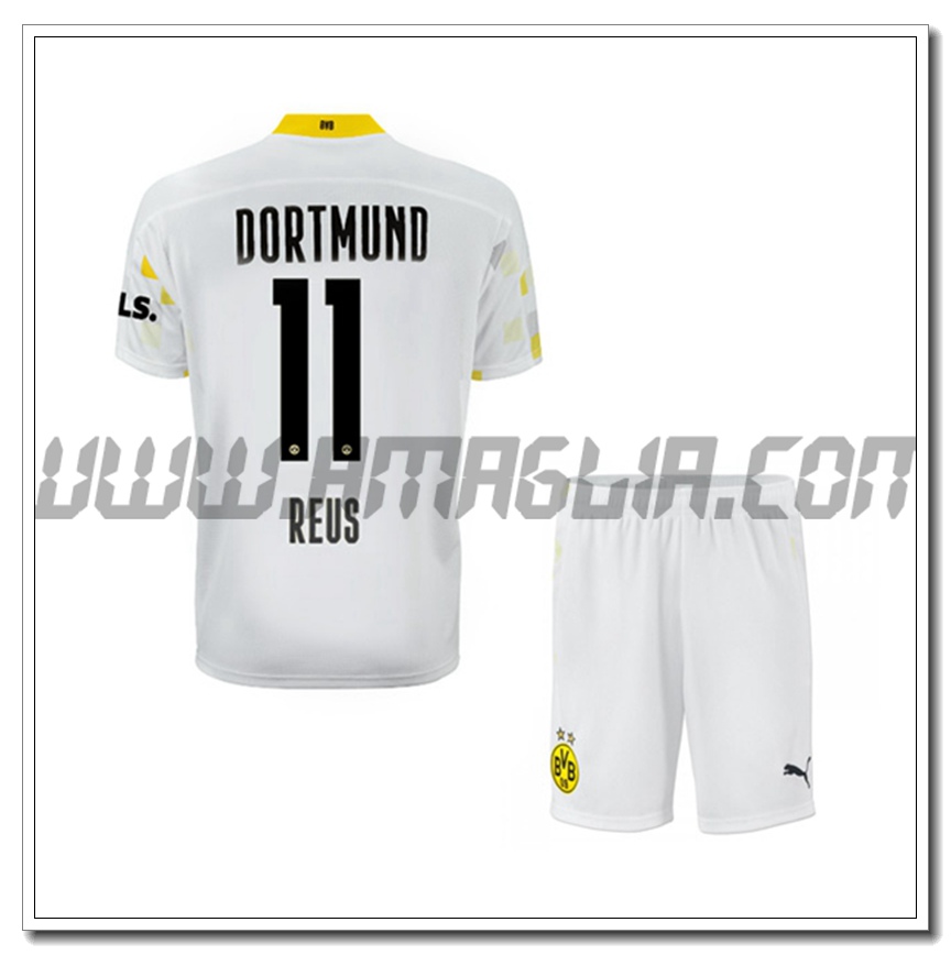 Kit Maglia Reus 11 Dortmund BVB Bambino Terza 2021 2022