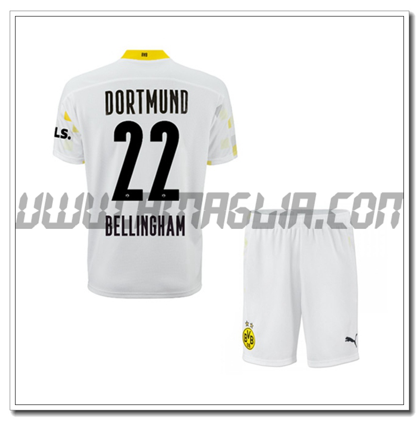 Kit Maglia Bellingham 22 Dortmund BVB Bambino Terza 2021 2022