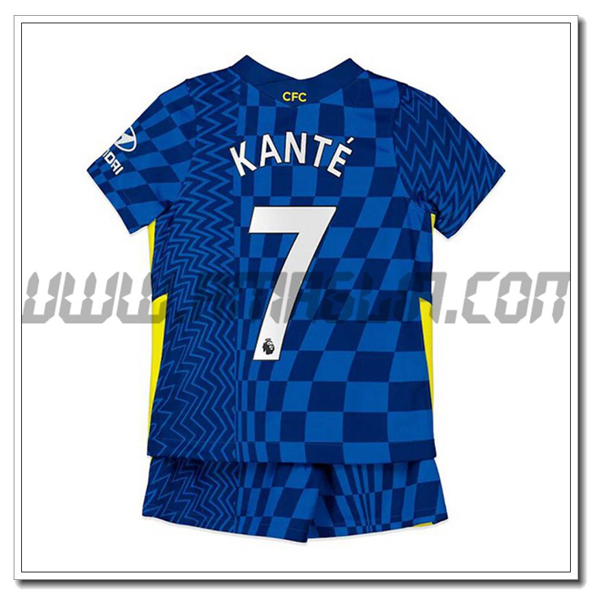 Kit Maglia Kante 7 FC Chelsea Bambino Prima 2021 2022