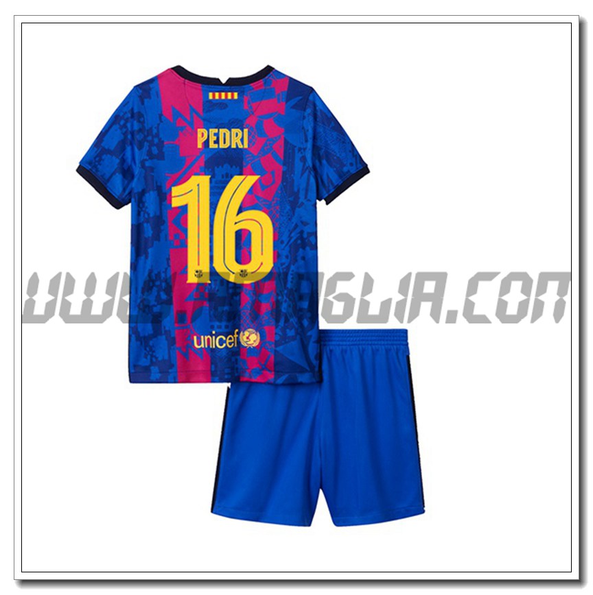 Kit Maglia Martin Brathwaie 12 FC Barcellona Bambino Terza 2021 2022