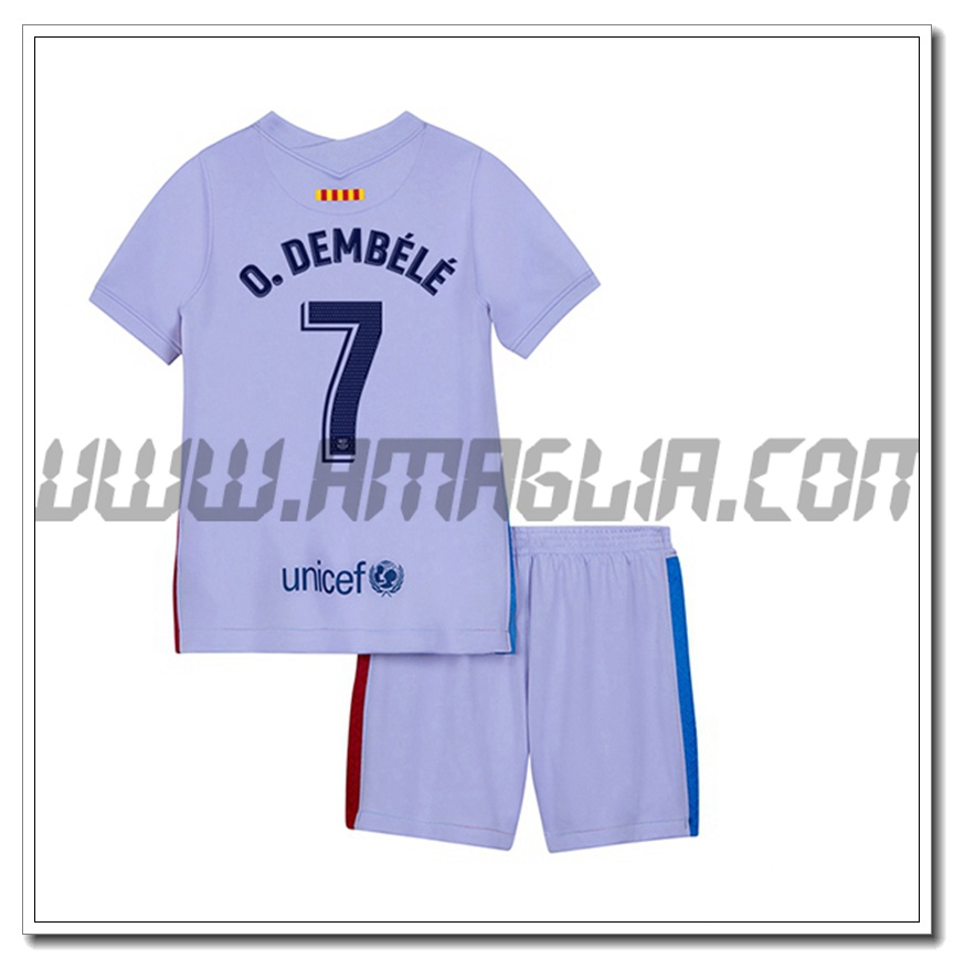 Kit Maglia Pedri 16 FC Barcellona Bambino Seconda 2021 2022