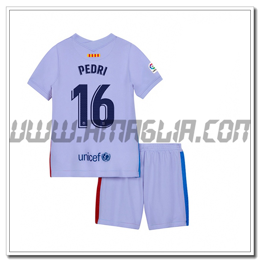 Kit Maglia Ousmane Dembele 7 FC Barcellona Bambino Seconda 2021 2022