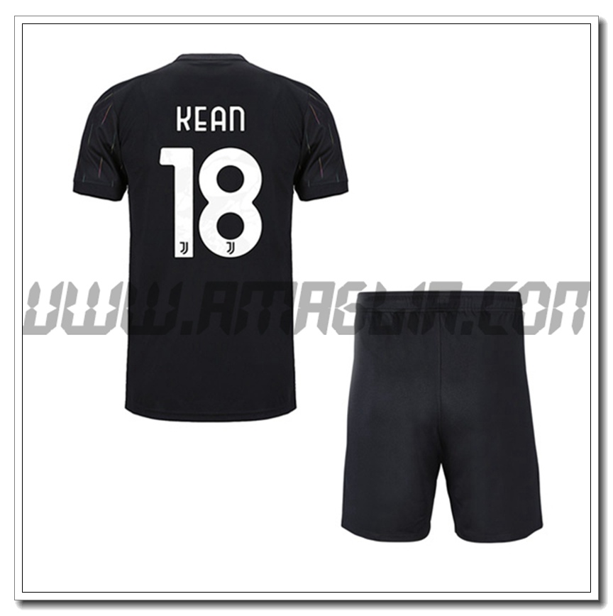 Kit Maglia KEAN 18 Juventus Bambino Seconda 2021 2022