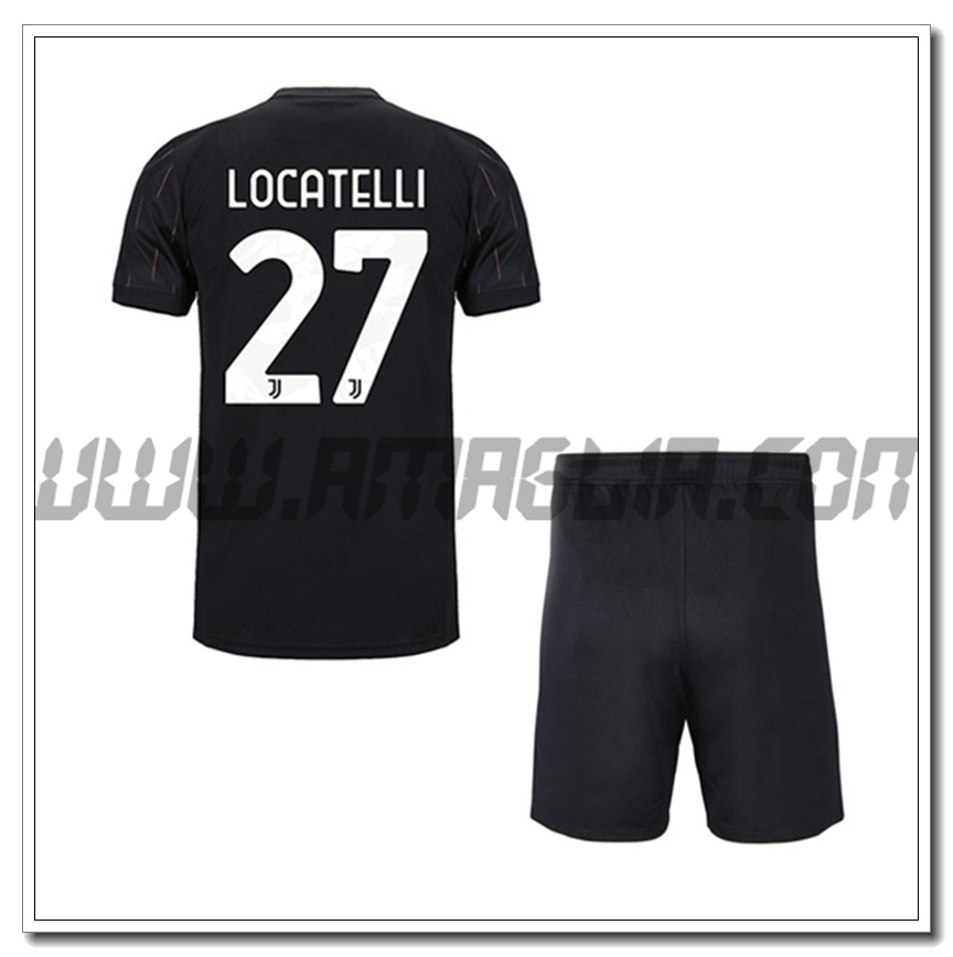Kit Maglia LOCATELLI 27 Juventus Bambino Seconda 2021 2022