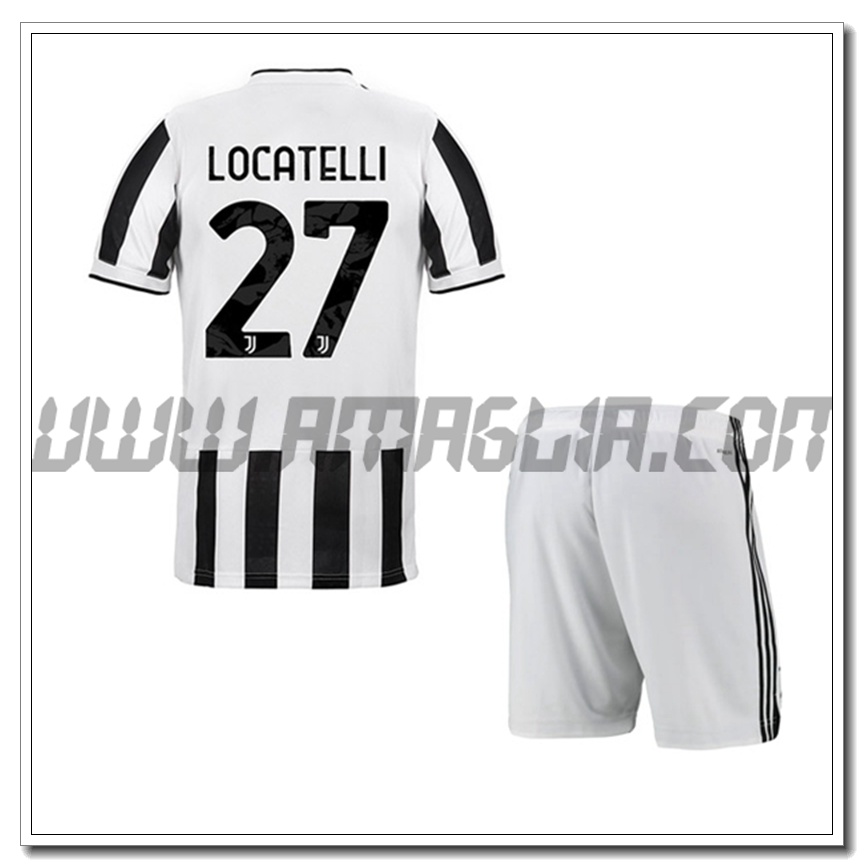 Kit Maglia LOCATELLI 27 Juventus Bambino Prima 2021 2022