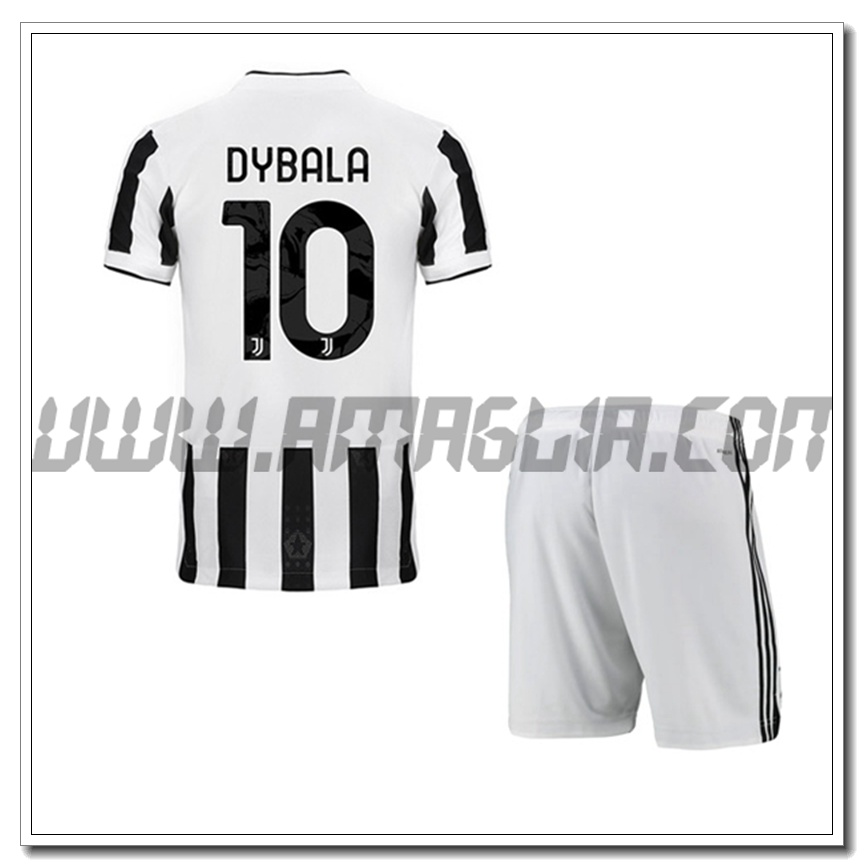Kit Maglia DYBALA 10 Juventus Bambino Prima 2021 2022