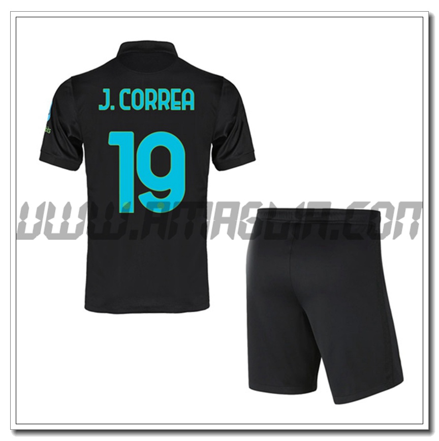 Kit Maglia J.CORREA 19 Inter Milan Bambino Terza 2021 2022