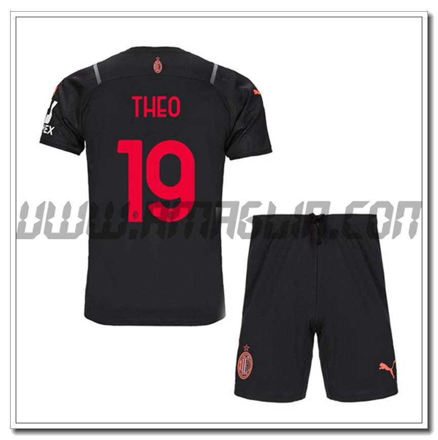 Kit Maglia THEO 19 AC Milan Bambino Terza 2021 2022