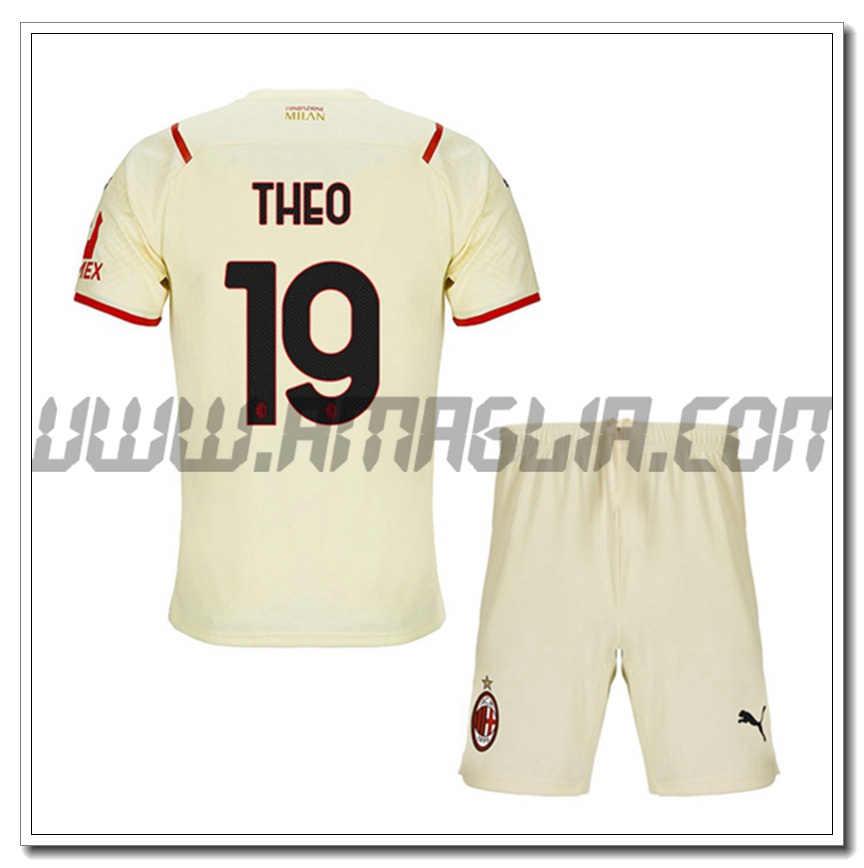 Kit Maglia THEO 19 AC Milan Bambino Seconda 2021 2022
