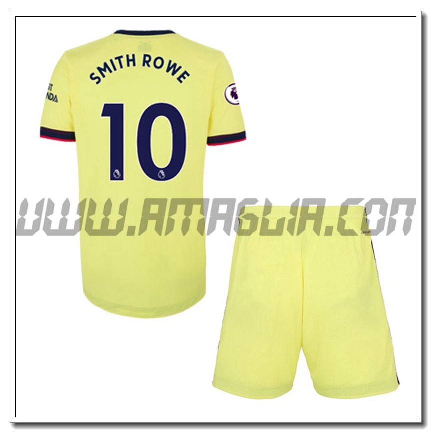 Kit Maglia Emile Smith Rowe 10 FC Arsenal Bambino Seconda 2021 2022