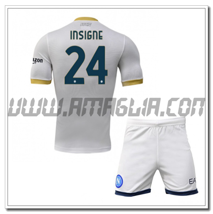 Kit Maglia INAIGNE 24 SSC Napoli Bambino Seconda 2021 2022