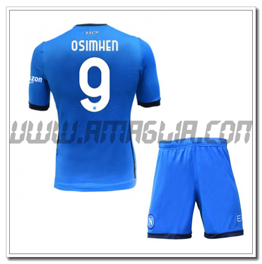 Kit Maglia OSIMHEN 9 SSC Napoli Bambino Prima 2021 2022