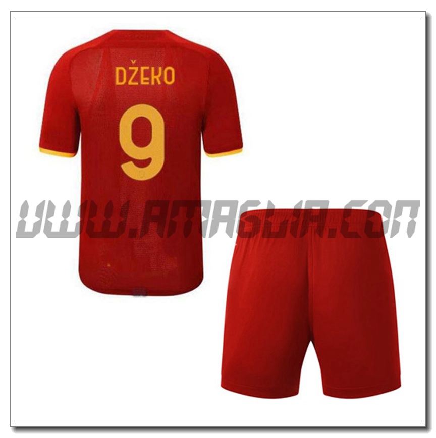 Kit Maglia DZEKO 9 AS Roma Bambino Terza 2021 2022