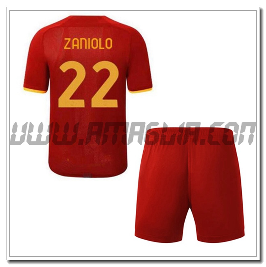 Kit Maglia ZANIOLOEL 22 AS Roma Bambino Terza 2021 2022