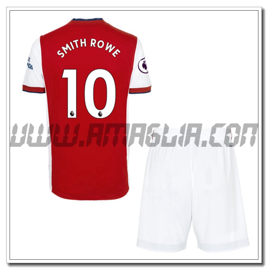 Kit Maglia Emile Smith Rowe 10 FC Arsenal Bambino Prima 2021 2022