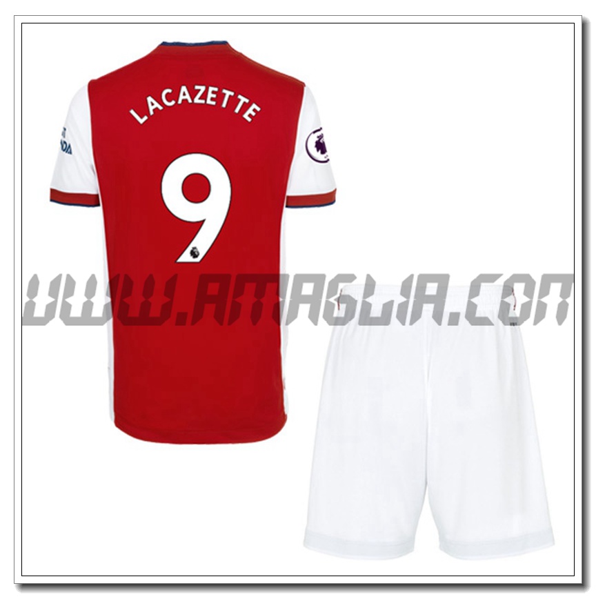 Kit Maglia Alexandre Lacazette 9 FC Arsenal Bambino Prima 2021 2022