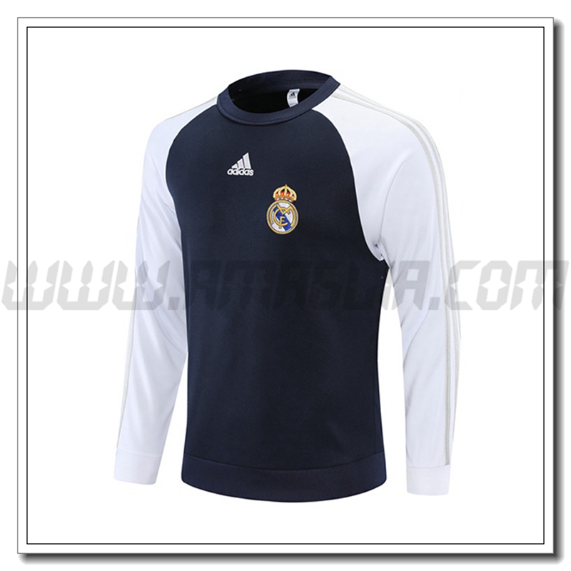 Felpa Allenamento Real Madrid Blu Marino/Bianco 2021 2022