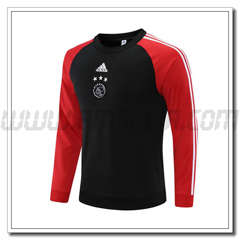 Felpa Allenamento AFC Ajax Nero/Rosso 2021 2022
