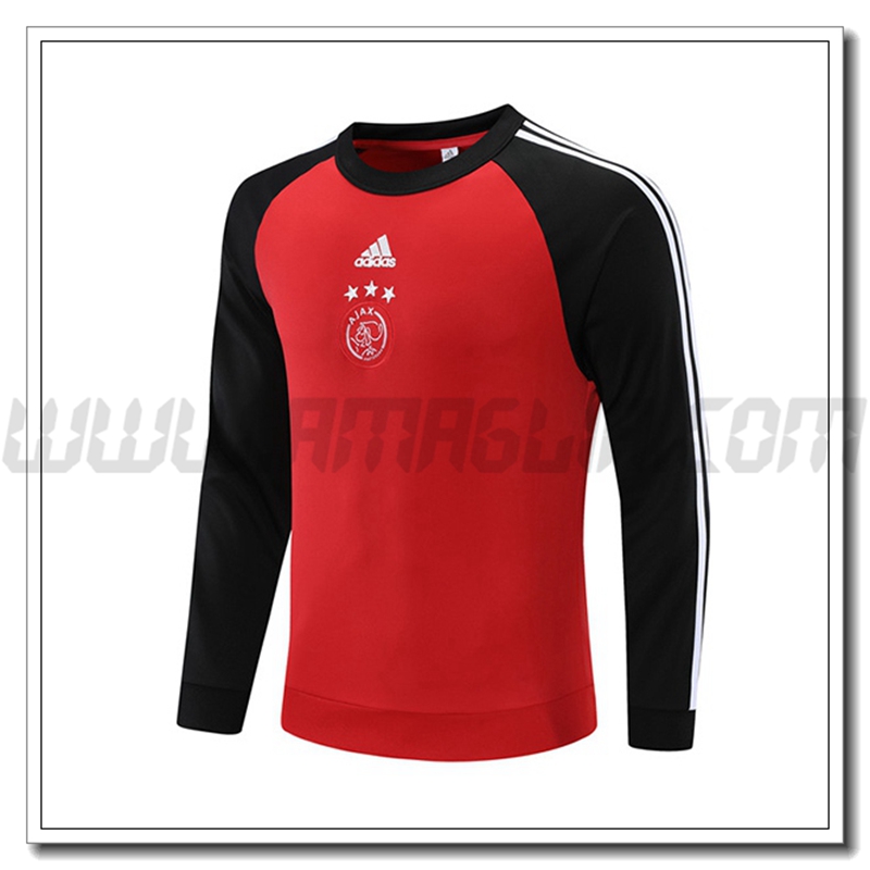 Felpa Allenamento AFC Ajax Rosso/Nero 2021 2022