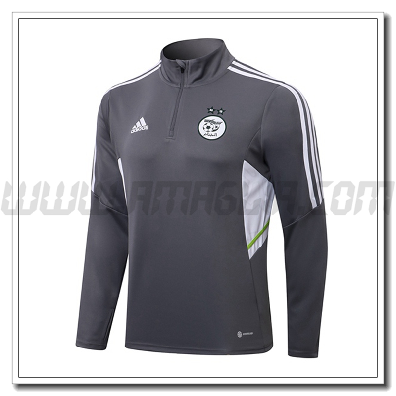 Felpa Allenamento Algeria Grigio/Bianco 2021 2022