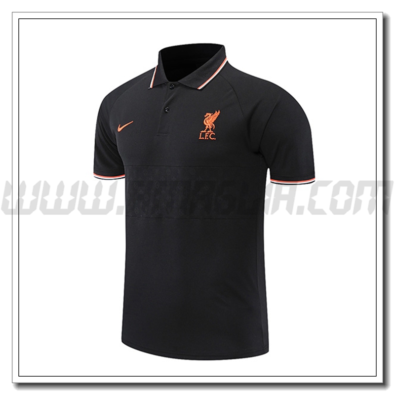 Maglia Polo FC Liverpool Nero/Bianco/Rosso 2021 2022