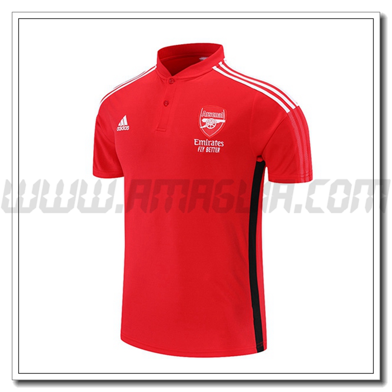Maglia Polo FC Arsenal Nero/Bianco/Rosso 2021 2022