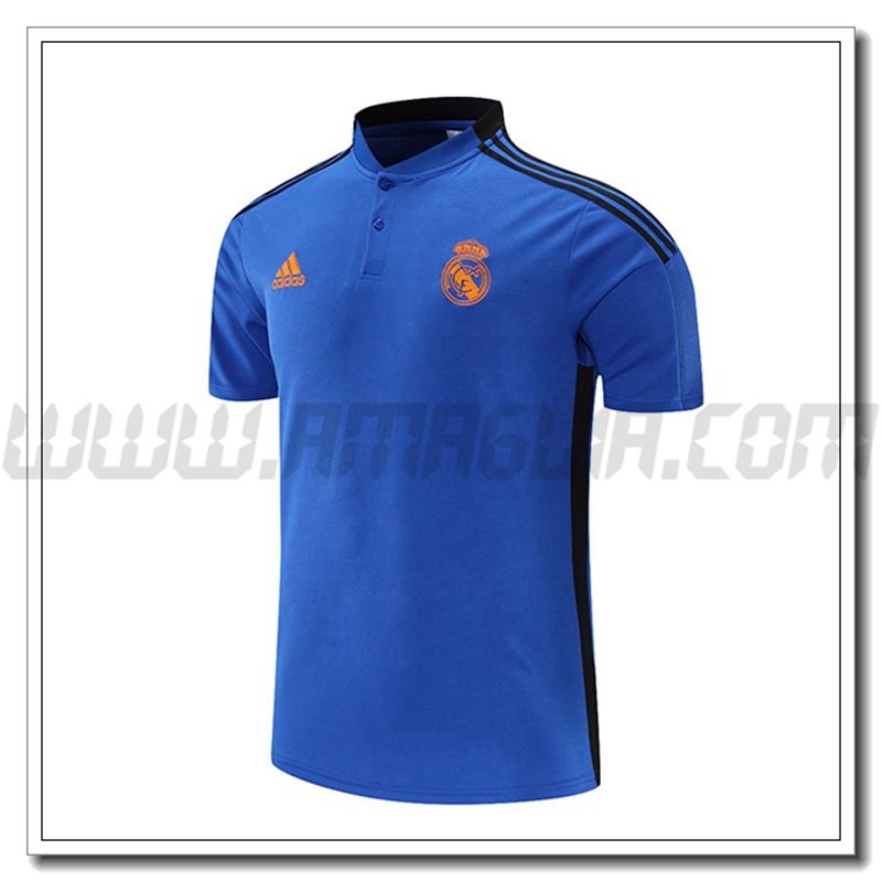 Maglia Polo Real Madrid Nero/Blu 2021 2022 -01