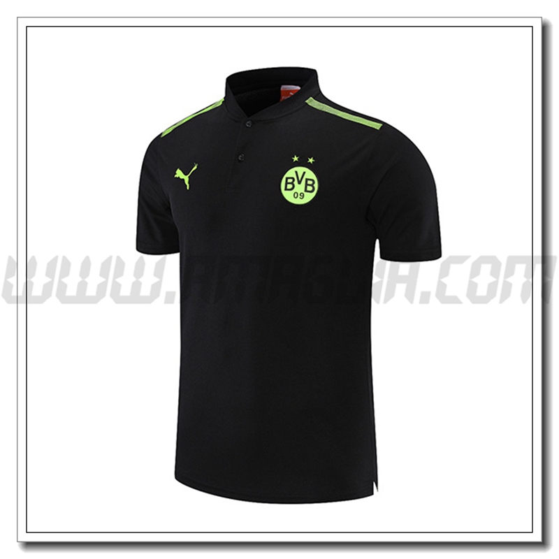 Maglia Polo Dortmund BVB Nero/Verde 2021 2022