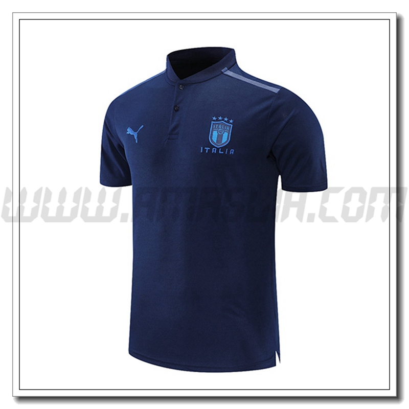 Maglia Polo Italia Bianco/Nero 2021 2022