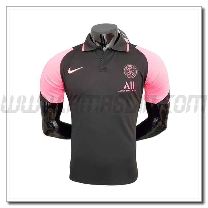 Maglia Polo Jordan PSG Bianco/Rosee 2021 2022
