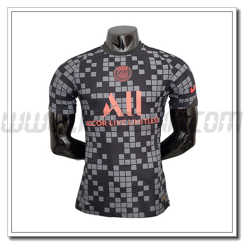 Maglia Allenamento Jordan PSG Nero/Grigio 2021 2022