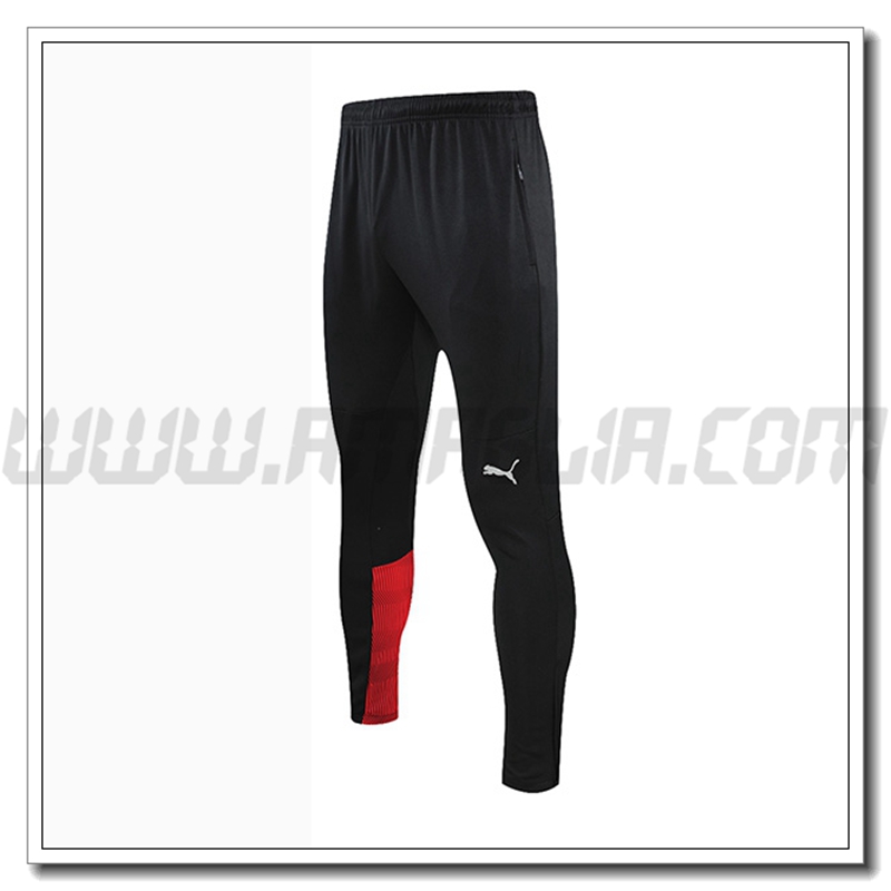 Pantaloni Allenamento Manchester City Nero/Rosso 2021 2022