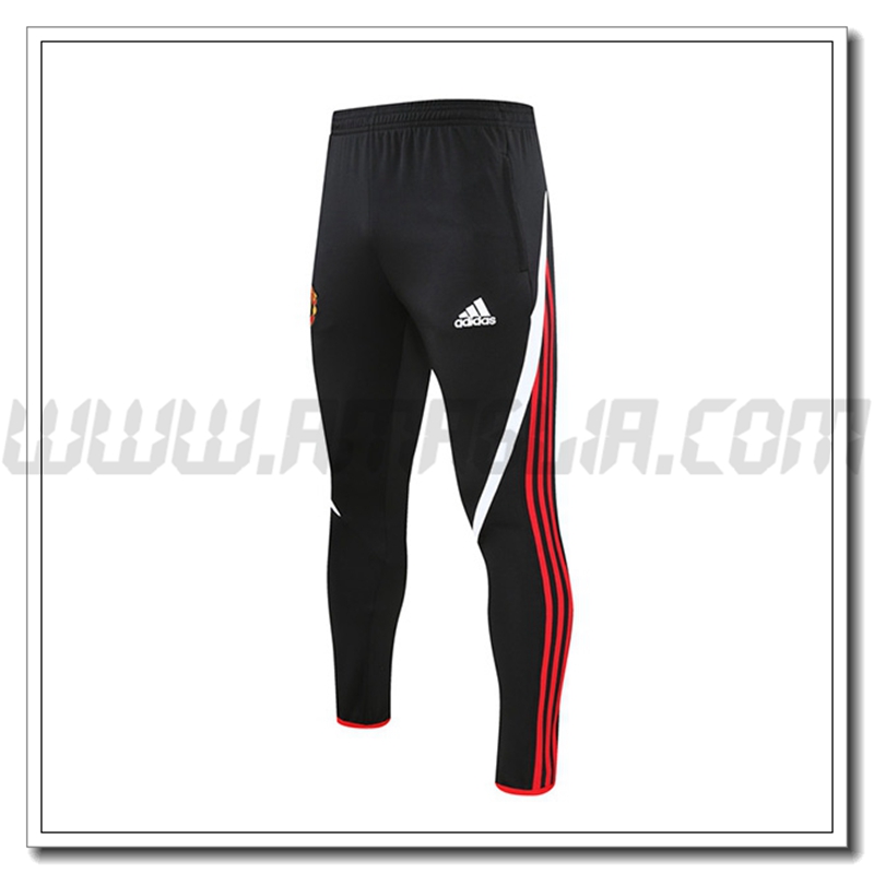 Pantaloni Allenamento Manchester United Rosso/Nero 2021 2022