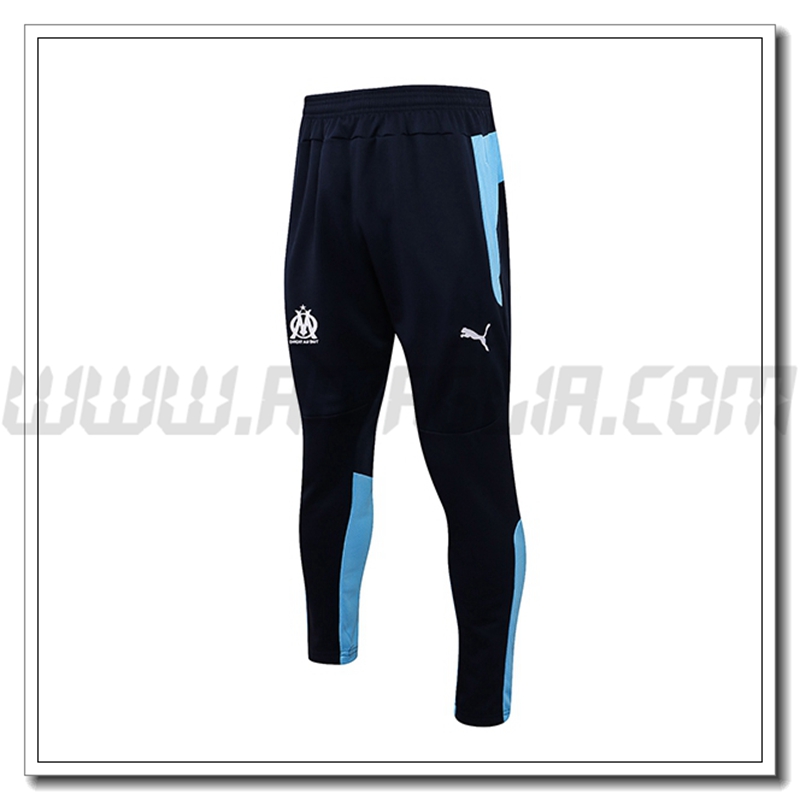 Pantaloni Allenamento Marsiglia OM Blu/Nero 2021 2022