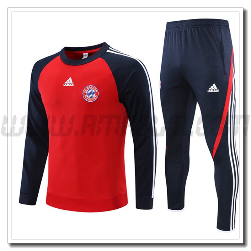 Tuta Allenamento Bayern Monaco Rosso/Nero 2021 2022