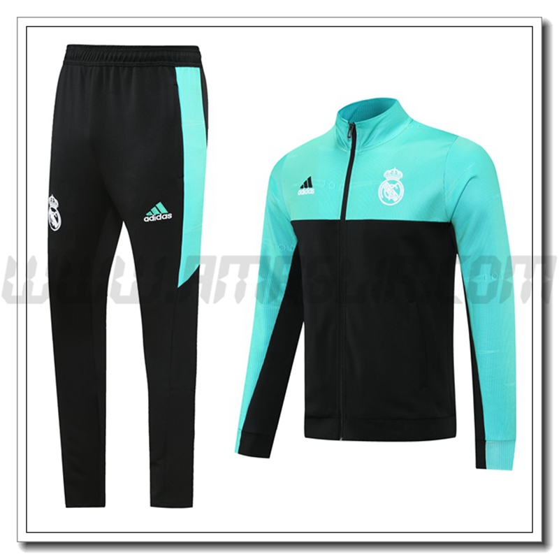 Tuta Giacca Allenamento Real Madrid Verde/Nero 2021 2022