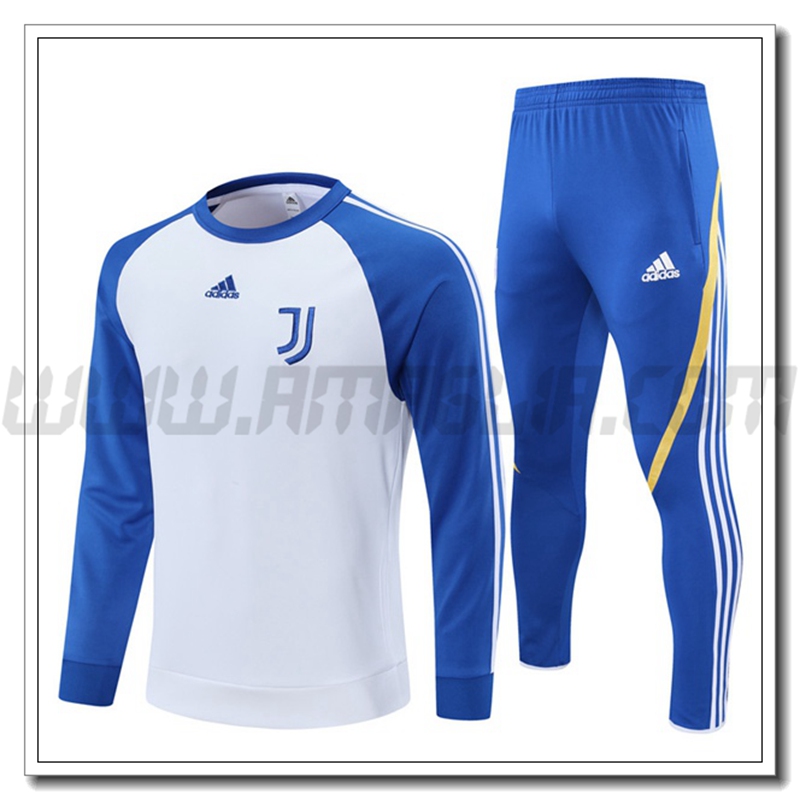 Tuta Allenamento Juventus Bambino Bianco/Blu 2021 2022